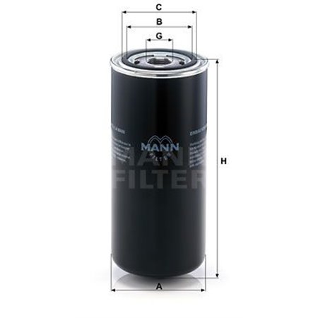 WD 962/8 Масляный фильтр MANN-FILTER