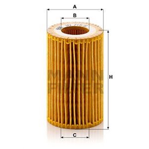 HU 715/6 x Õlifilter MANN-FILTER - Top1autovaruosad