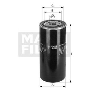 WH 724  Oil filter MANN FILTER 