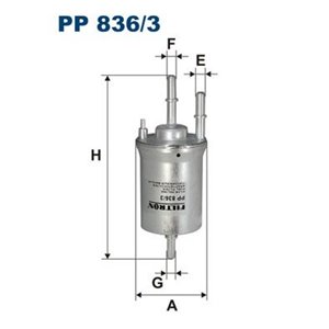 PP 836/3 Polttoainesuodatin FILTRON - Top1autovaruosad