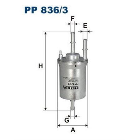 PP 836/3 Polttoainesuodatin FILTRON