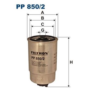 PP 850/2 Bränslefilter FILTRON - Top1autovaruosad