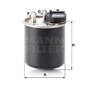 WK 820/16  Fuel filter MANN FILTER 
