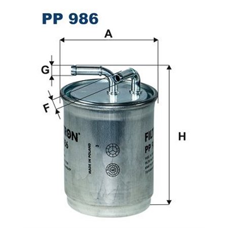 PP 986 Топливный фильтр FILTRON     