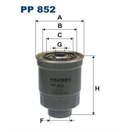 PP 852 Kütusefilter FILTRON