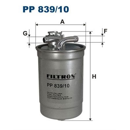 PP 839/10 Kütusefilter FILTRON