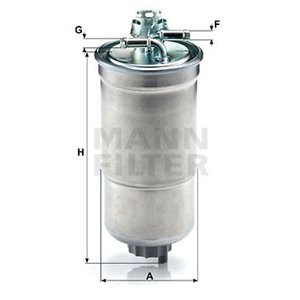 WK 853/3 x Топливный фильтр MANN-FILTER - Top1autovaruosad