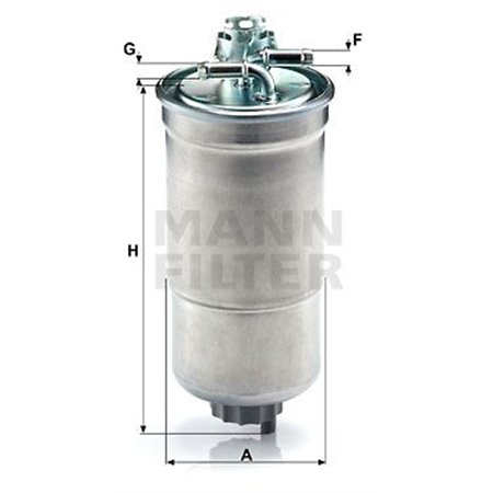 WK 853/3 x Топливный фильтр MANN-FILTER