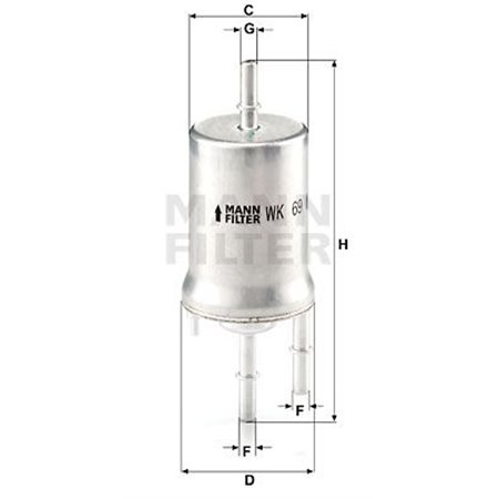 WK 69 Fuel Filter MANN-FILTER