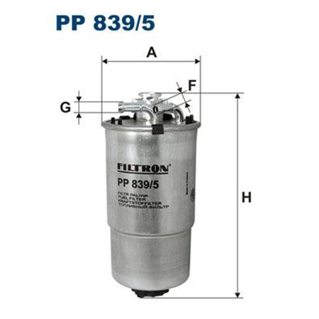 PP 839/5 Топливный фильтр FILTRON     