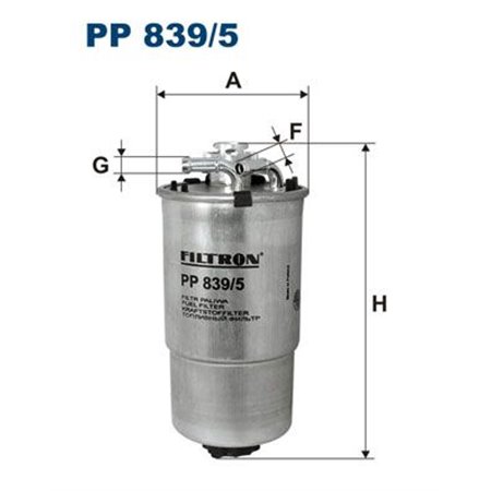 PP 839/5 Топливный фильтр FILTRON