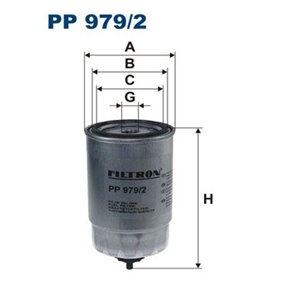 PP 979/2 Топливный фильтр FILTRON - Top1autovaruosad