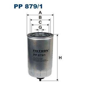 PP 879 1 Топливный фильтр FILTRON      - Top1autovaruosad