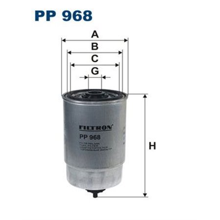 PP 968 Kütusefilter FILTRON