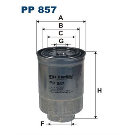 PP 857 Топливный фильтр FILTRON     