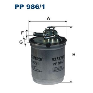 PP 986/1 Fuel Filter FILTRON - Top1autovaruosad