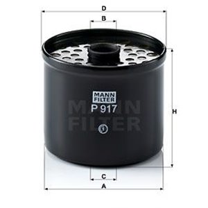P 917 x Fuel Filter MANN-FILTER - Top1autovaruosad