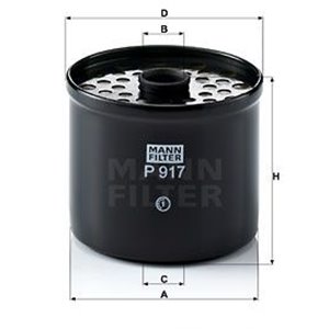 P 917 x Топливный фильтр MANN-FILTER - Top1autovaruosad