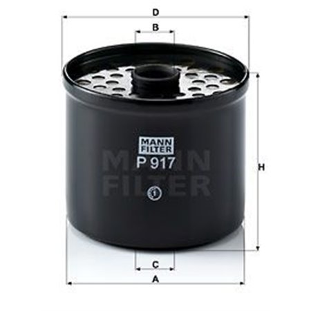 P 917 x Fuel Filter MANN-FILTER