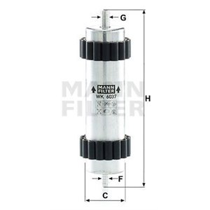 WK 6037 Топливный фильтр MANN FILTER      - Top1autovaruosad