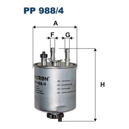 PP 988/4 Топливный фильтр FILTRON     