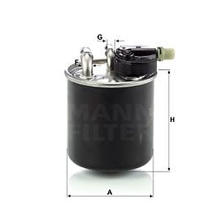 WK 820/14  Fuel filter MANN FILTER 