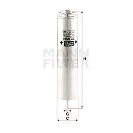 WK 5005/1 Z  Fuel filter MANN FILTER 