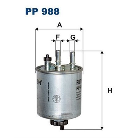 PP 988 Топливный фильтр FILTRON     