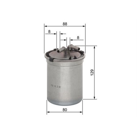 0 450 906 500 Kütusefilter BOSCH