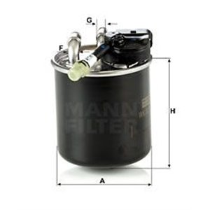 WK 820/17 Fuel Filter MANN-FILTER - Top1autovaruosad
