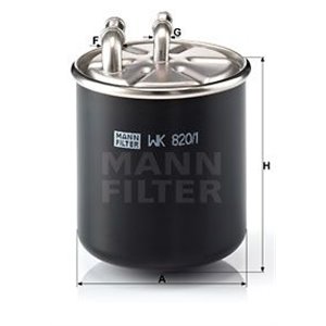 WK 820/1 Fuel Filter MANN-FILTER - Top1autovaruosad