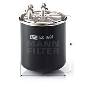WK 820/1 Топливный фильтр MANN FILTER     