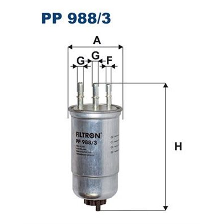 PP 988/3 Топливный фильтр FILTRON     