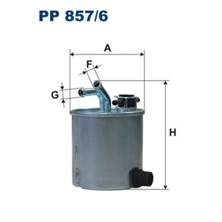 PP 857/6 Kütusefilter FILTRON