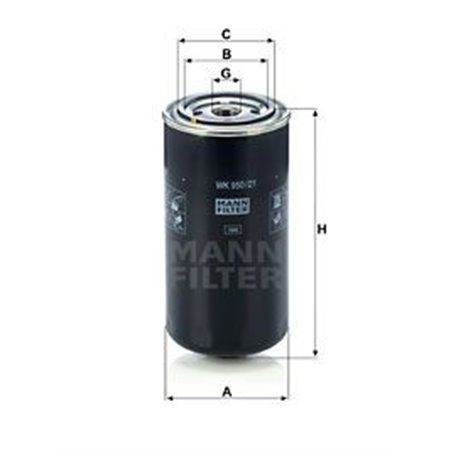 WK 950/21 Топливный фильтр MANN-FILTER