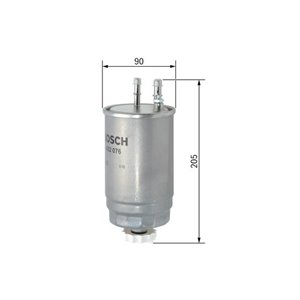 F 026 402 076 Fuel Filter BOSCH - Top1autovaruosad