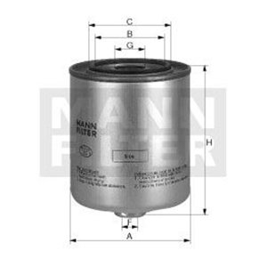 WK 9042 X  Fuel filter MANN FILTER  - Top1autovaruosad