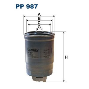 PP 987 Топливный фильтр FILTRON     