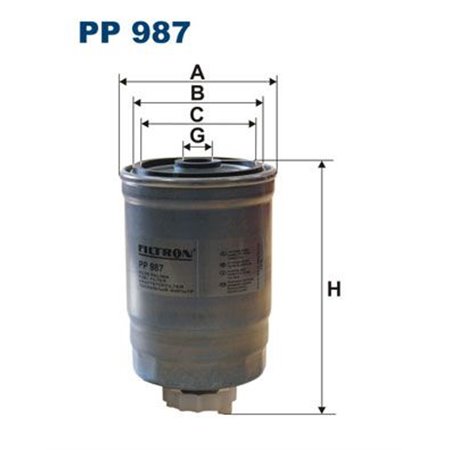 PP 987 Fuel Filter FILTRON