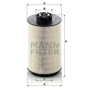 PU 1058 x Топливный фильтр MANN-FILTER - Top1autovaruosad