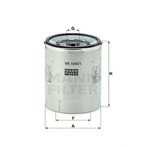 WK 1040/1 X Топливный фильтр MANN FILTER    WK 1040/1 x 