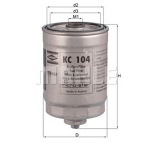 KC 104 Fuel Filter KNECHT - Top1autovaruosad