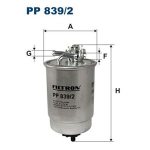 PP 839/2 Kütusefilter FILTRON - Top1autovaruosad