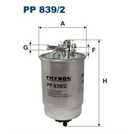 PP 839/2 Kütusefilter FILTRON