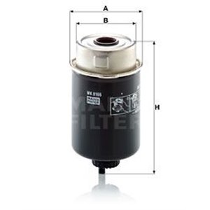 WK 8166  Fuel filter MANN FILTER 