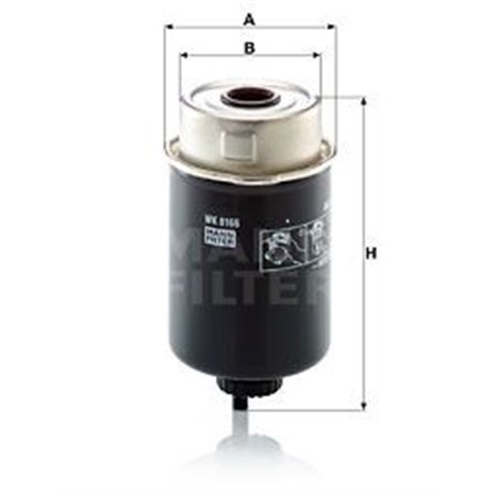 WK 8166 Fuel Filter MANN-FILTER