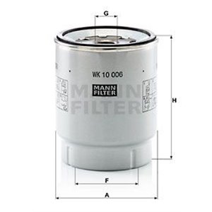 WK 10 006 Z  Fuel filter MANN FILTER  - Top1autovaruosad