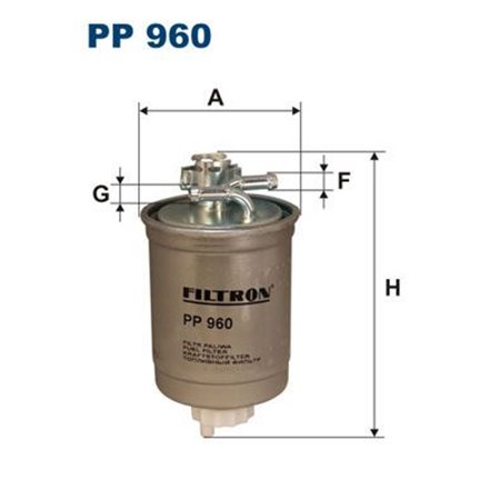 PP 960 Kütusefilter FILTRON