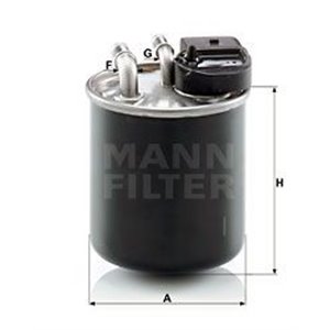 WK 820/20 Kütusefilter MANN-FILTER - Top1autovaruosad