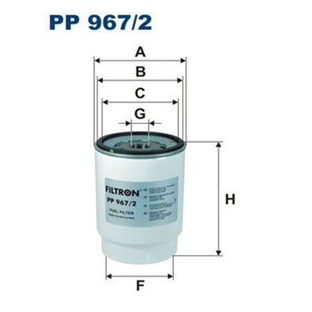 PP 967/2 Kütusefilter FILTRON